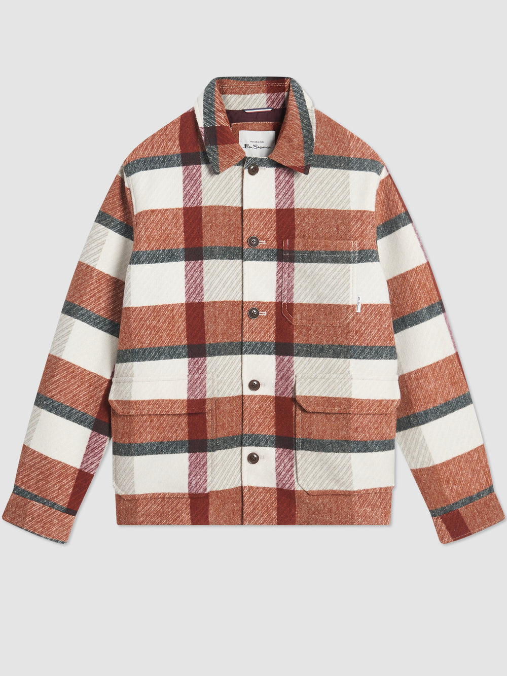 Vestes Ben Sherman Plaid Orange | ITU-19500343